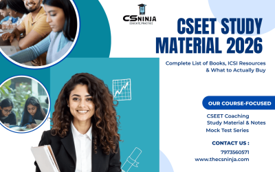 CSEET Study Material 2026: Complete List of Books, ICSI Resources & What to Actually Buy